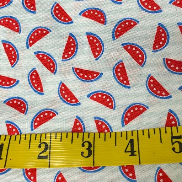 New Emma & Mila 18" X 21" Watermelon Slice Cotton Fat Quarter FQ Quilting Fabric - Picture 2 of 5